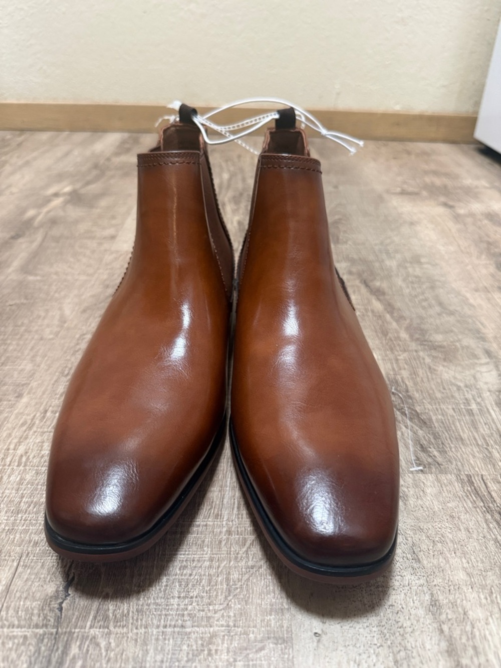 Guess Men's Brown Leather Chukka Boots